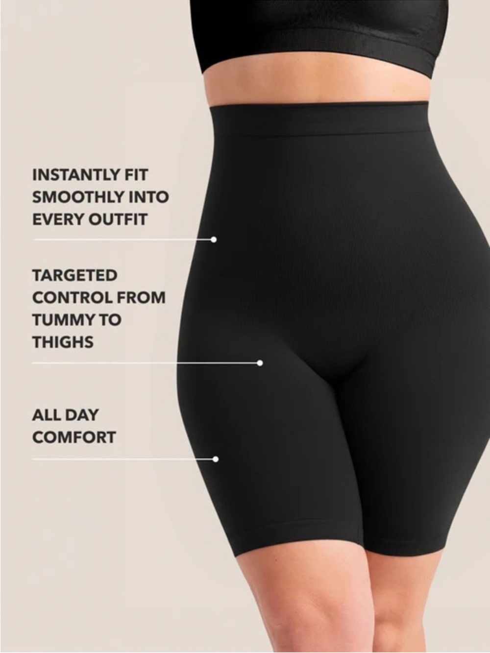 Shapermint Essentials All Day Every Day High-Waisted Shaper Shorts